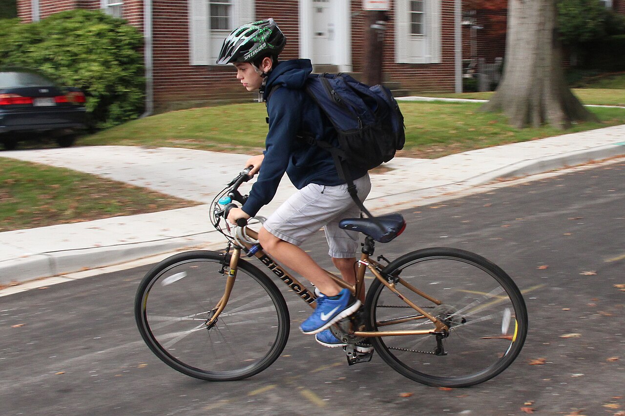 Starting the school day with a twenty minute ride